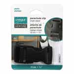 Unique Sewing Parachute Clip 3/4"/19 mm Black Plastic
